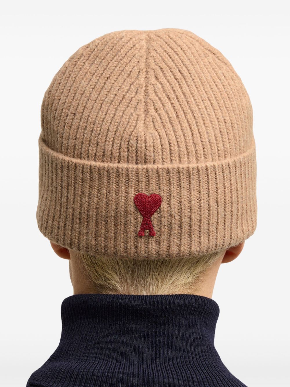 AMI Paris Cashmere & Wool Beanie