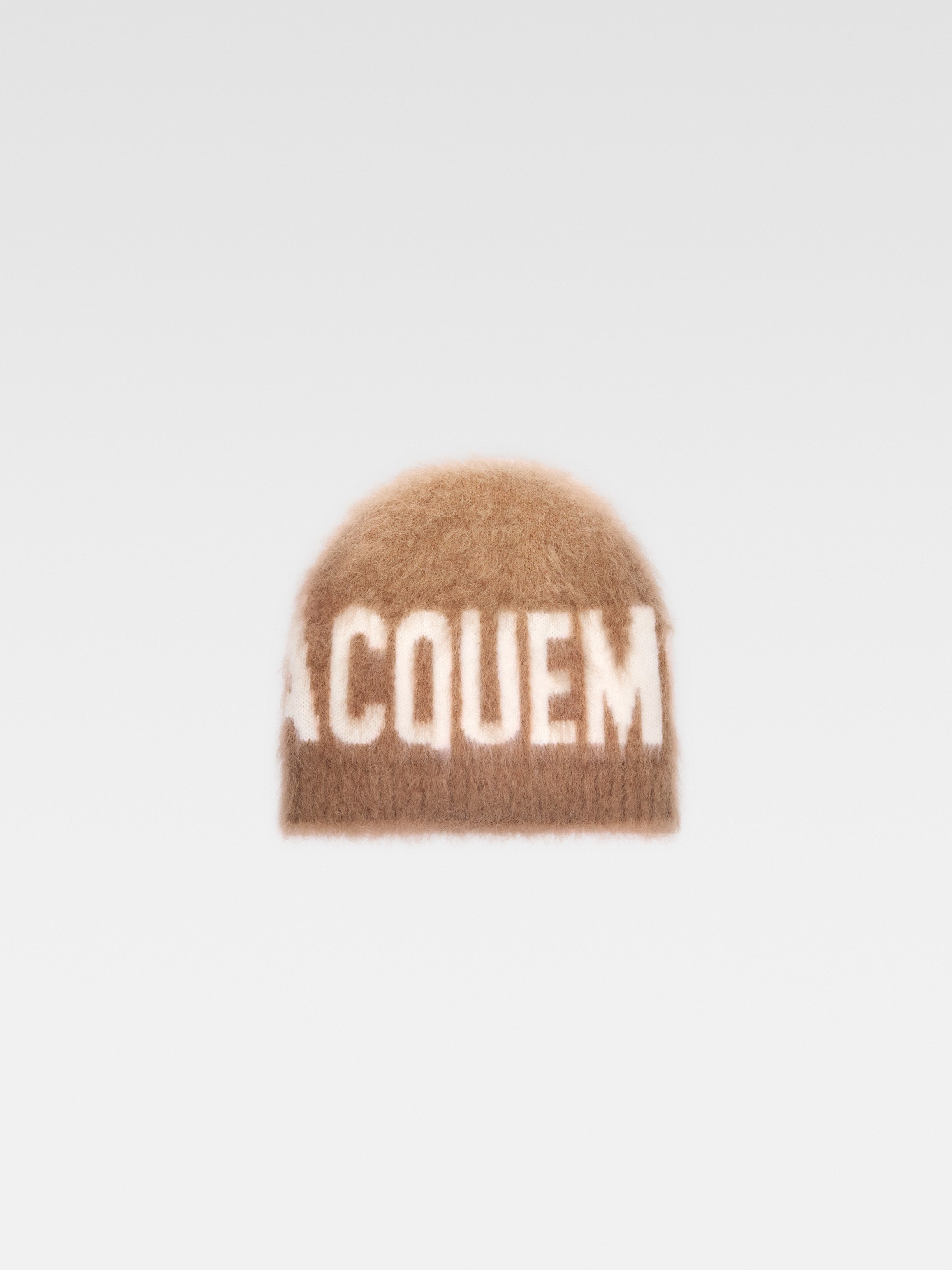 JACQUEMUS Logo Beanie - Camel Brown